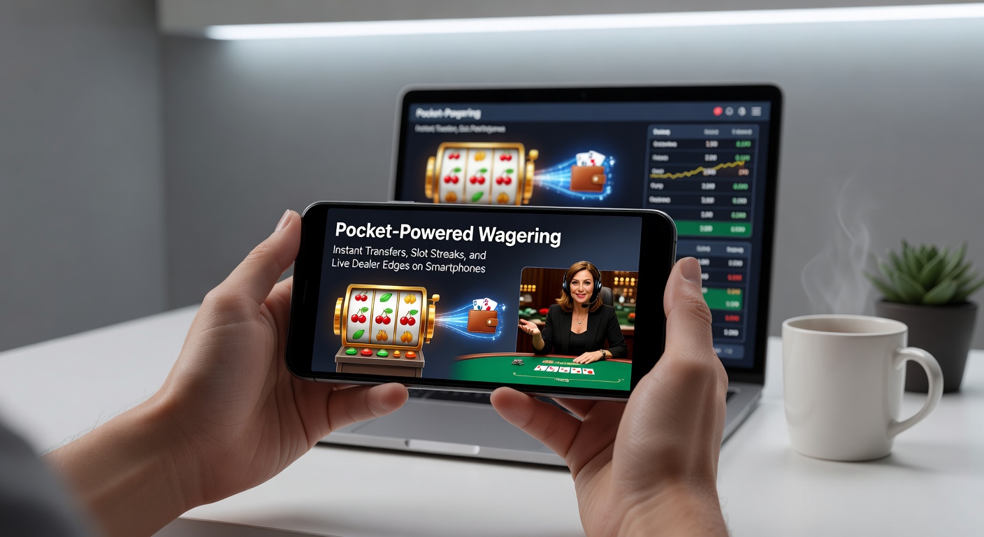 Close-up van smartphone-scherm met live dealer blackjack en slot streak bonus in actie